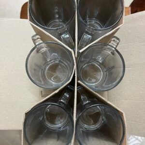 🍺 Bộ Ly Thủy Tinh Uống Bia – 6 Cái (350ml)